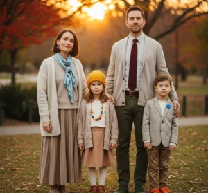 Add Small Color Pops for a Family Outfit