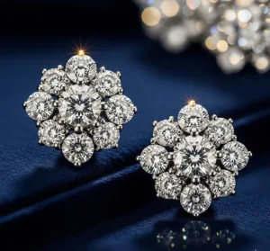 Harry Winston’s Cluster Diamond Earrings