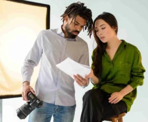 Perfect Angle for a Studio Photoshoot
